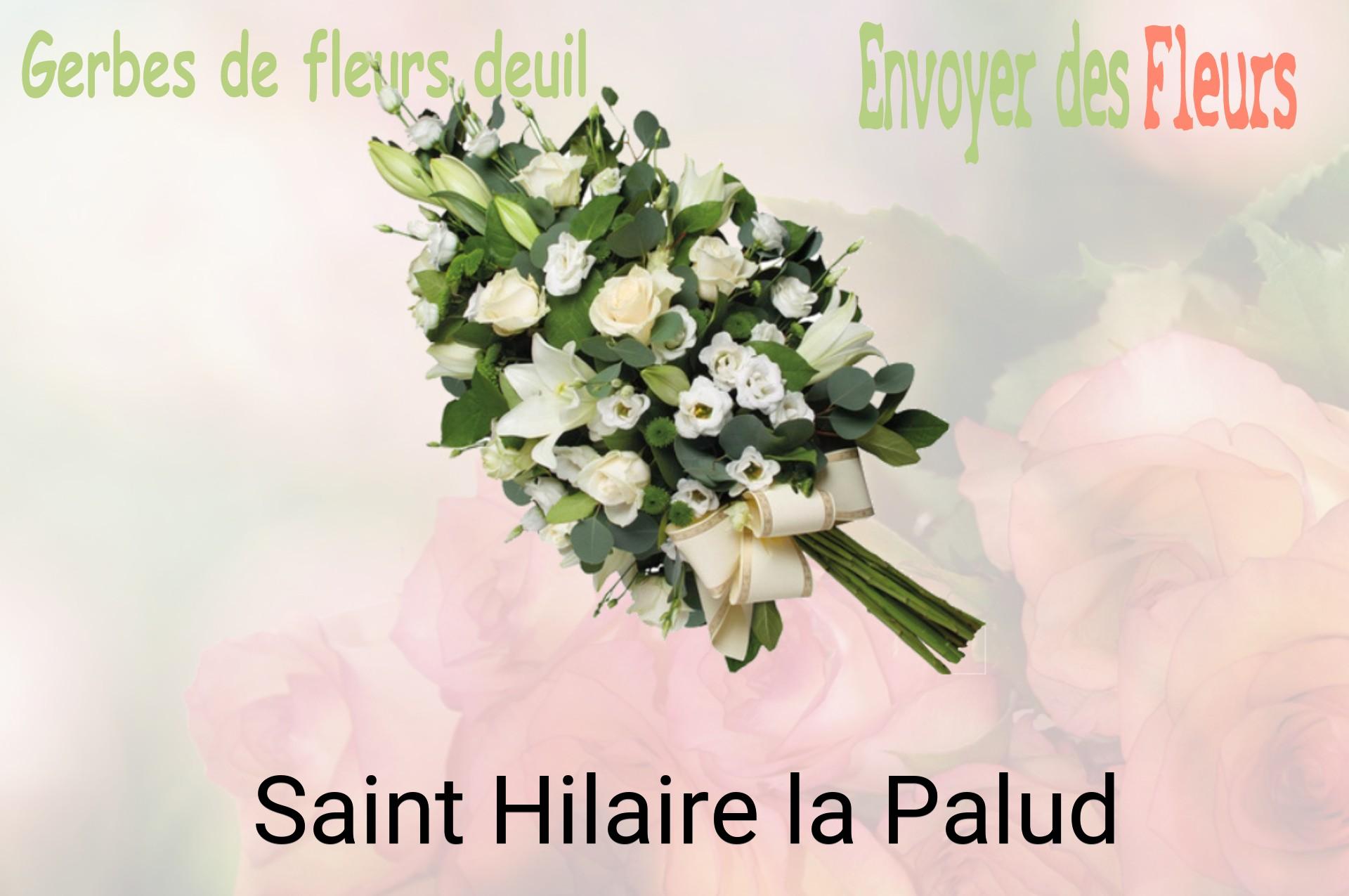 Gerbe de fleurs de deuil livrée à Saint-Hilaire-la-Palud